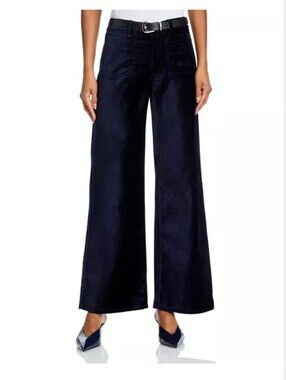 Frame Le Slim High Palazzo Modernist NAVY VELVET Jeans Sz 30